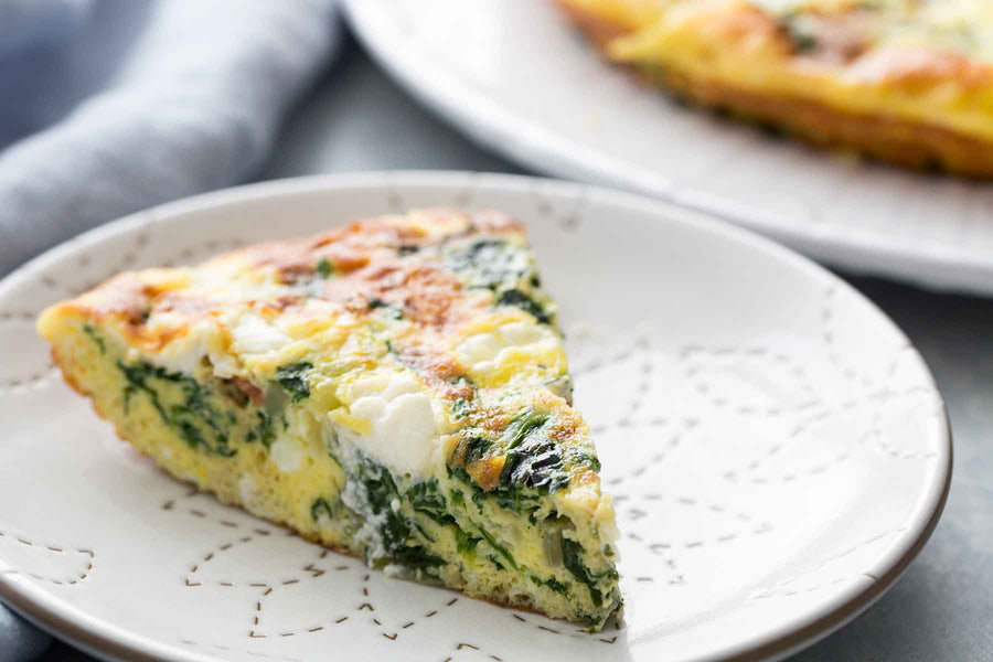 Healthy Greek Frittata without the olives :)